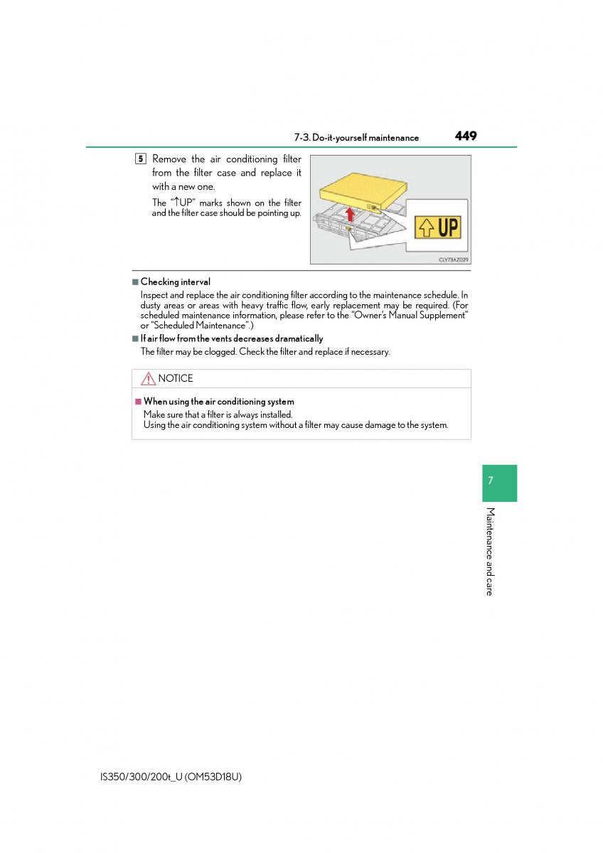 Lexus IS200t III 3 owners manual / page 449