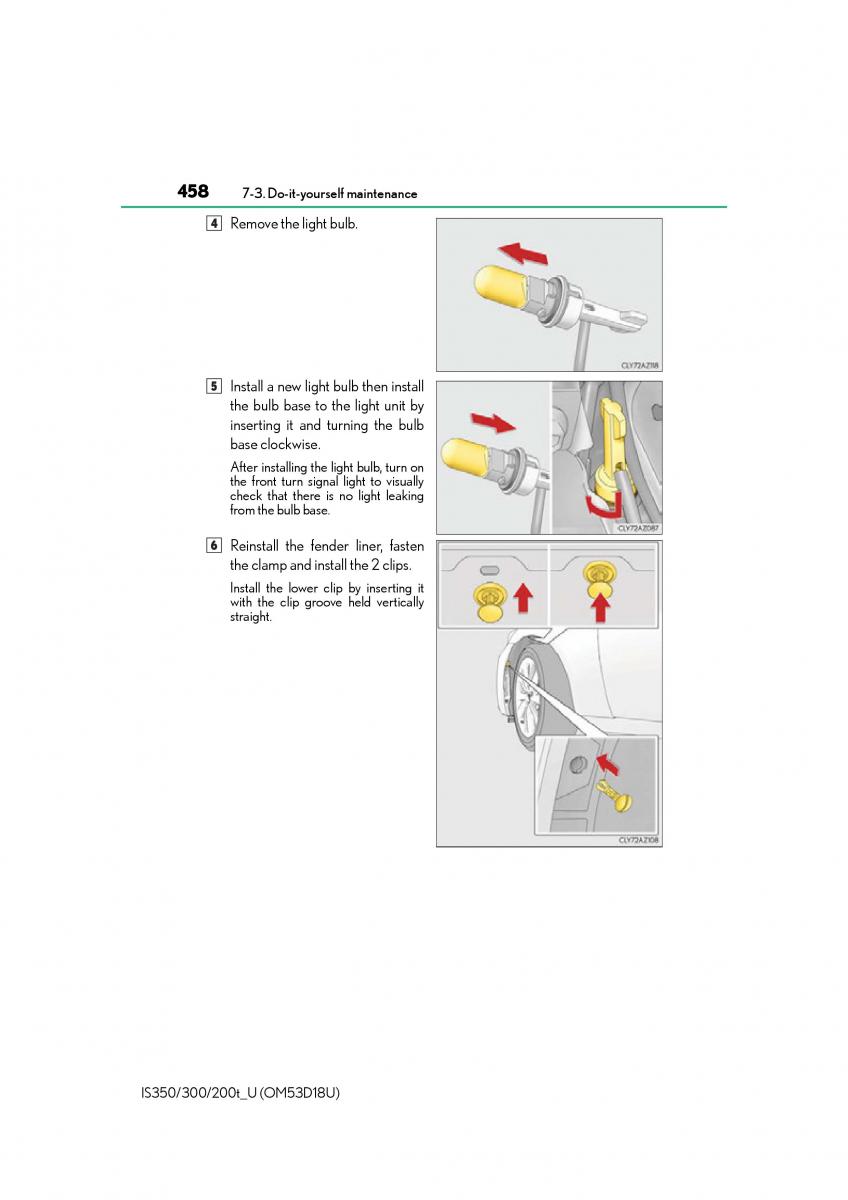 Lexus IS200t III 3 owners manual / page 458