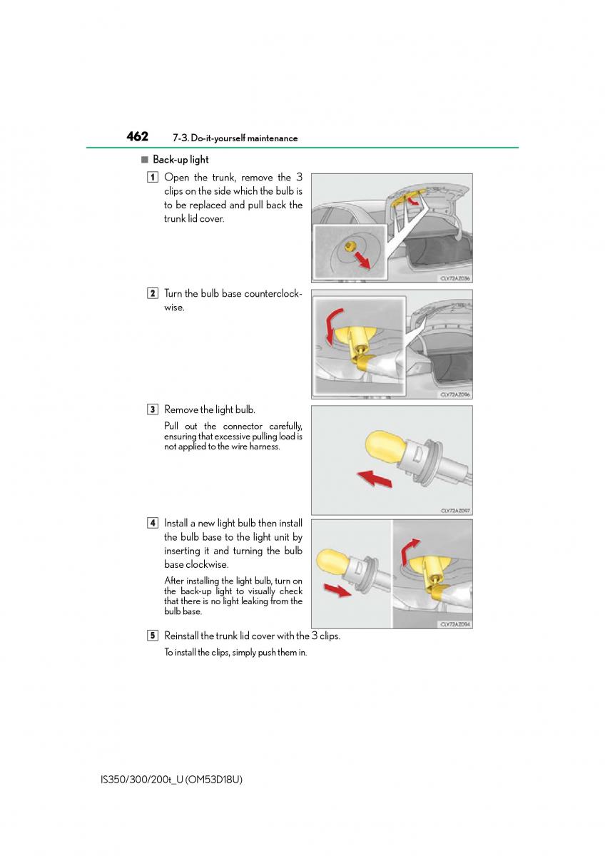 Lexus IS200t III 3 owners manual / page 462