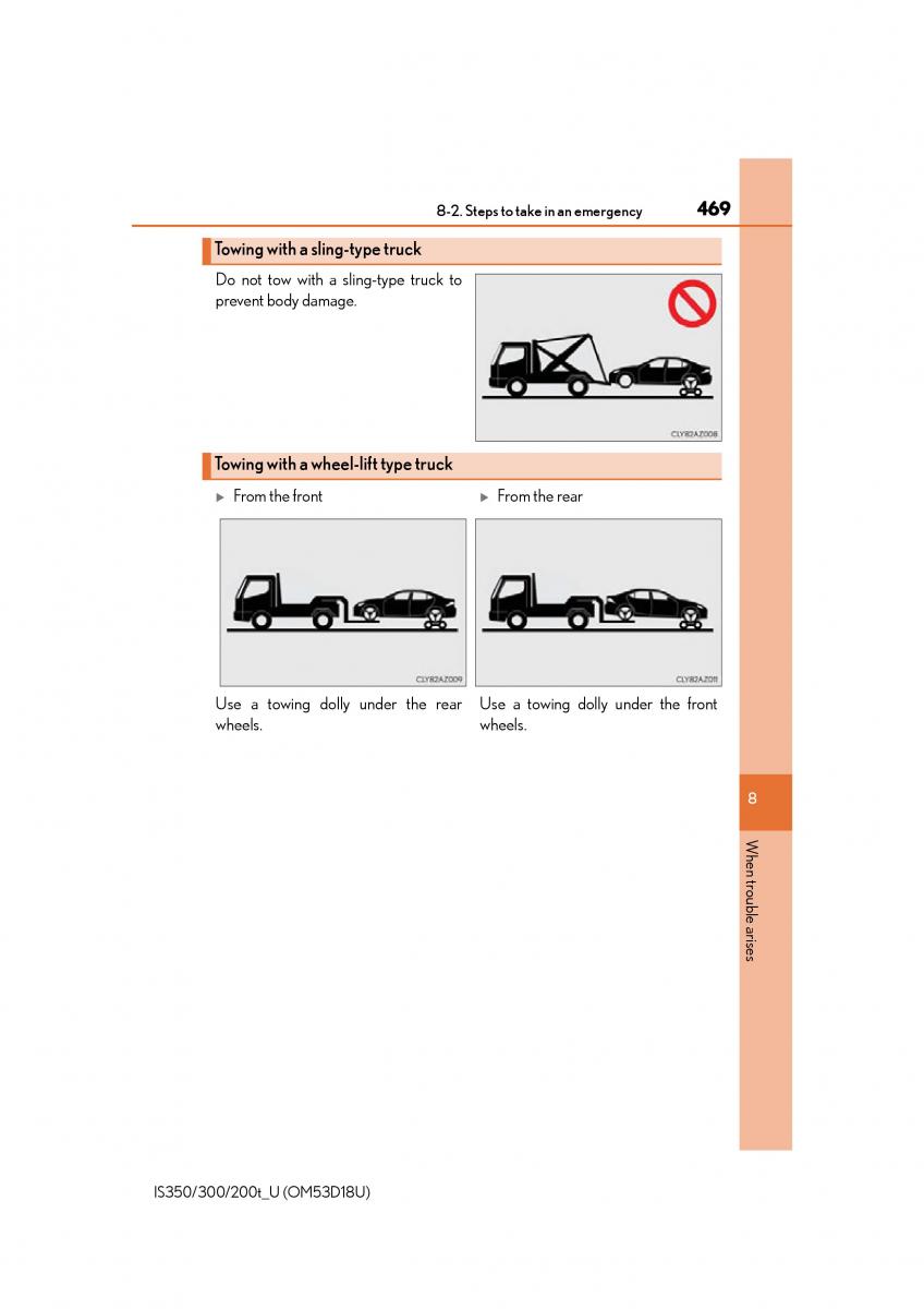 Lexus IS200t III 3 owners manual / page 469