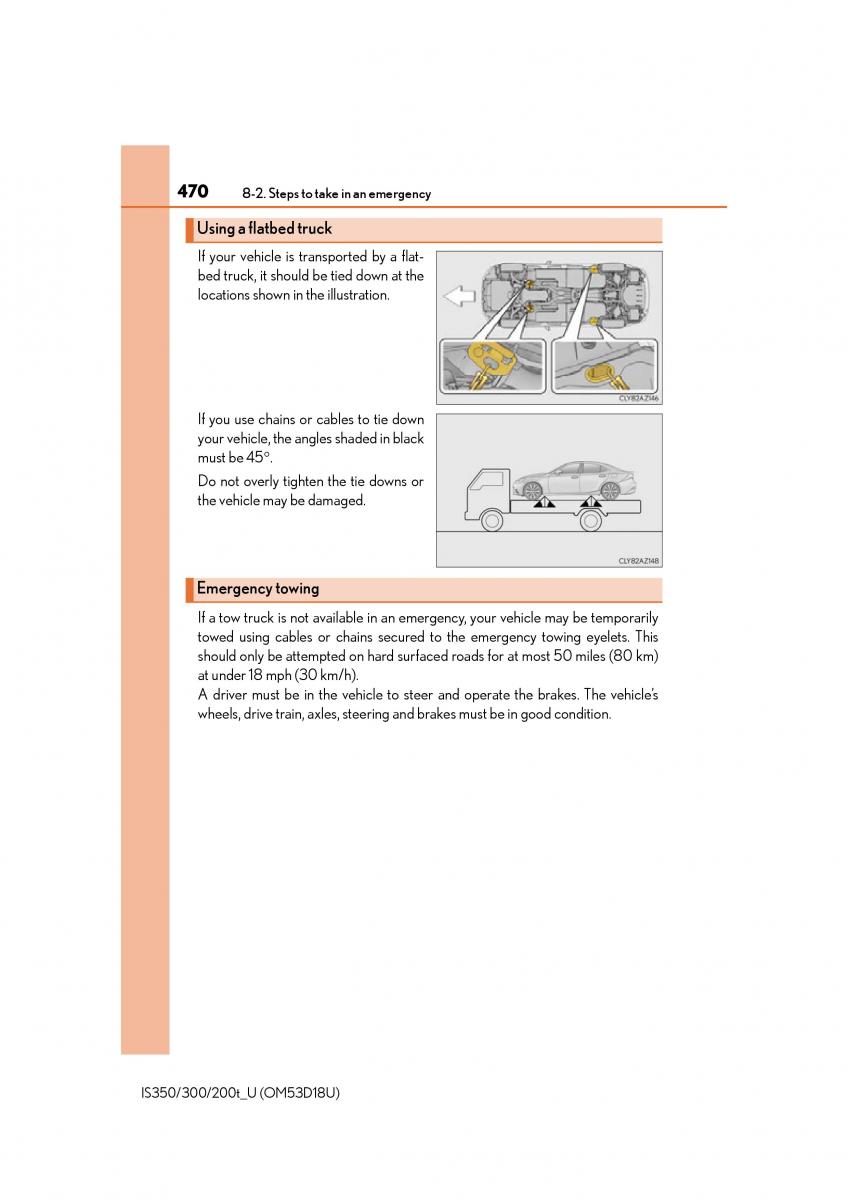 Lexus IS200t III 3 owners manual / page 470