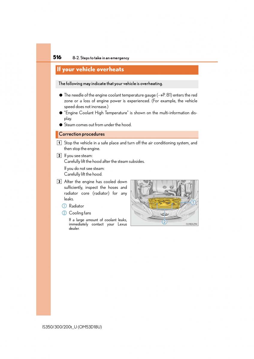 Lexus IS200t III 3 owners manual / page 516