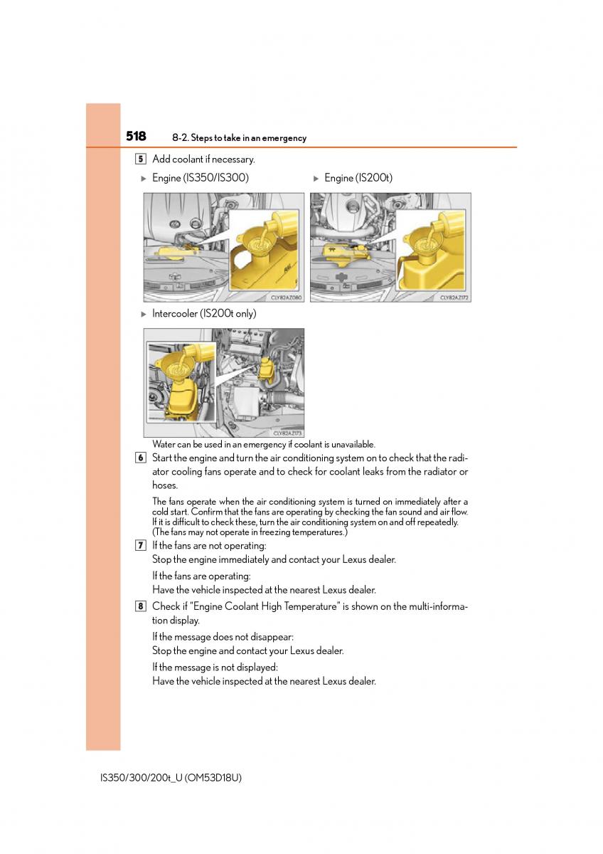 Lexus IS200t III 3 owners manual / page 518