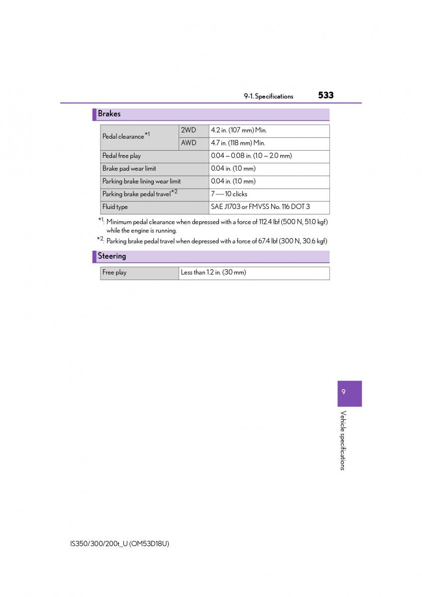 Lexus IS200t III 3 owners manual / page 533