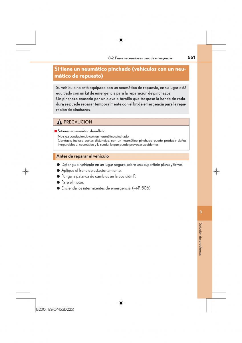 Lexus IS200t III 3 manual del propietario / page 551
