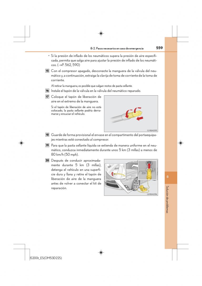 Lexus IS200t III 3 manual del propietario / page 559