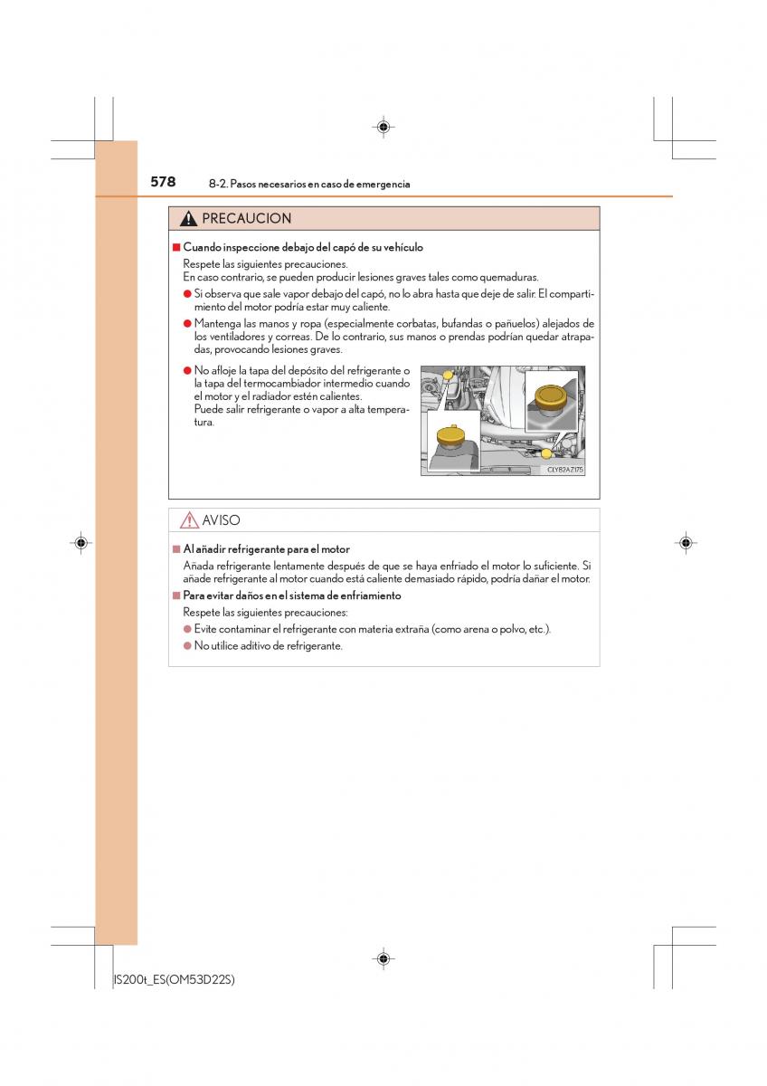 Lexus IS200t III 3 manual del propietario / page 578