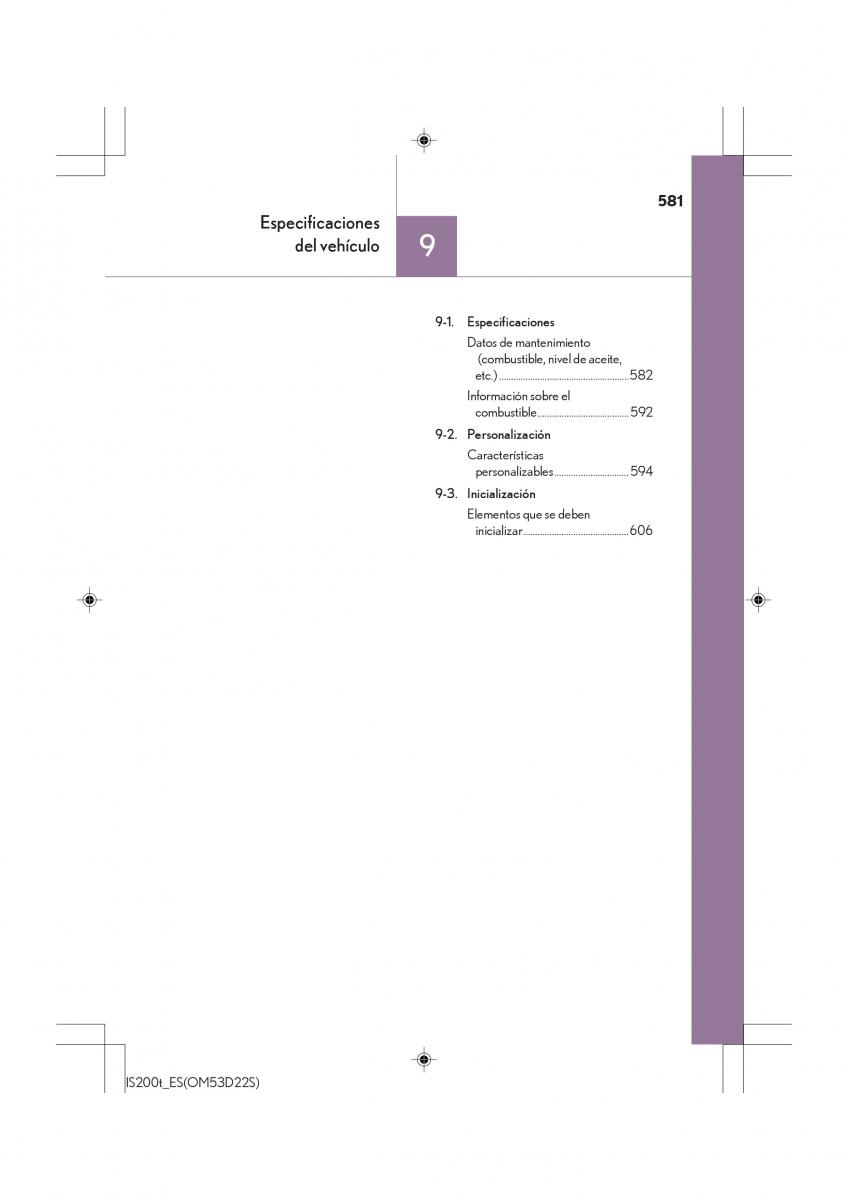 Lexus IS200t III 3 manual del propietario / page 581