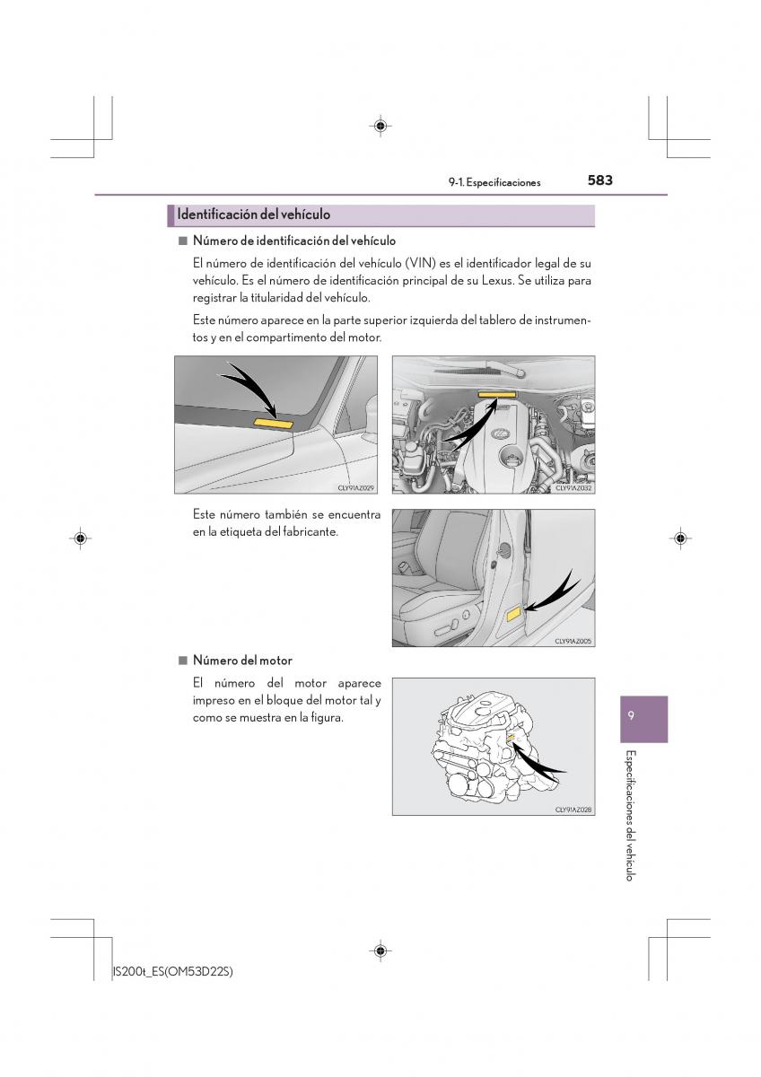 Lexus IS200t III 3 manual del propietario / page 583