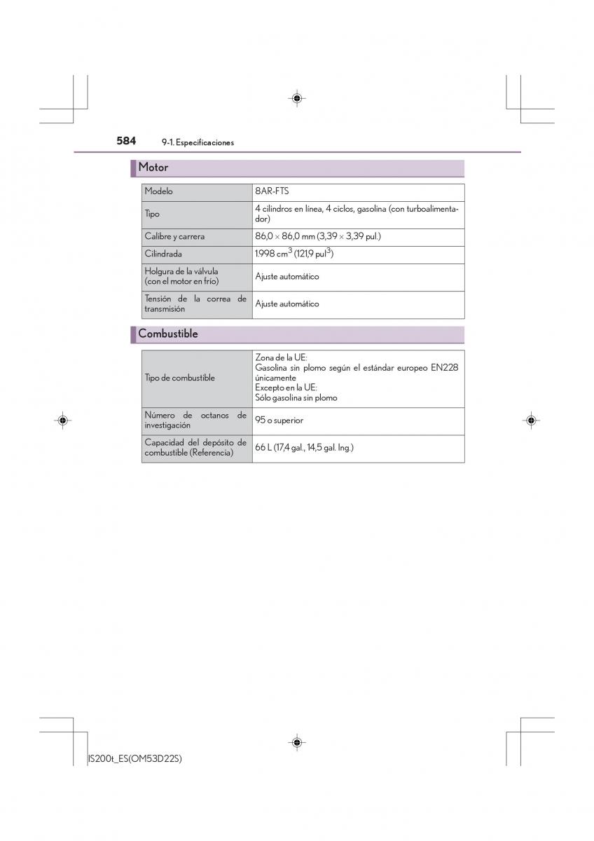 Lexus IS200t III 3 manual del propietario / page 584