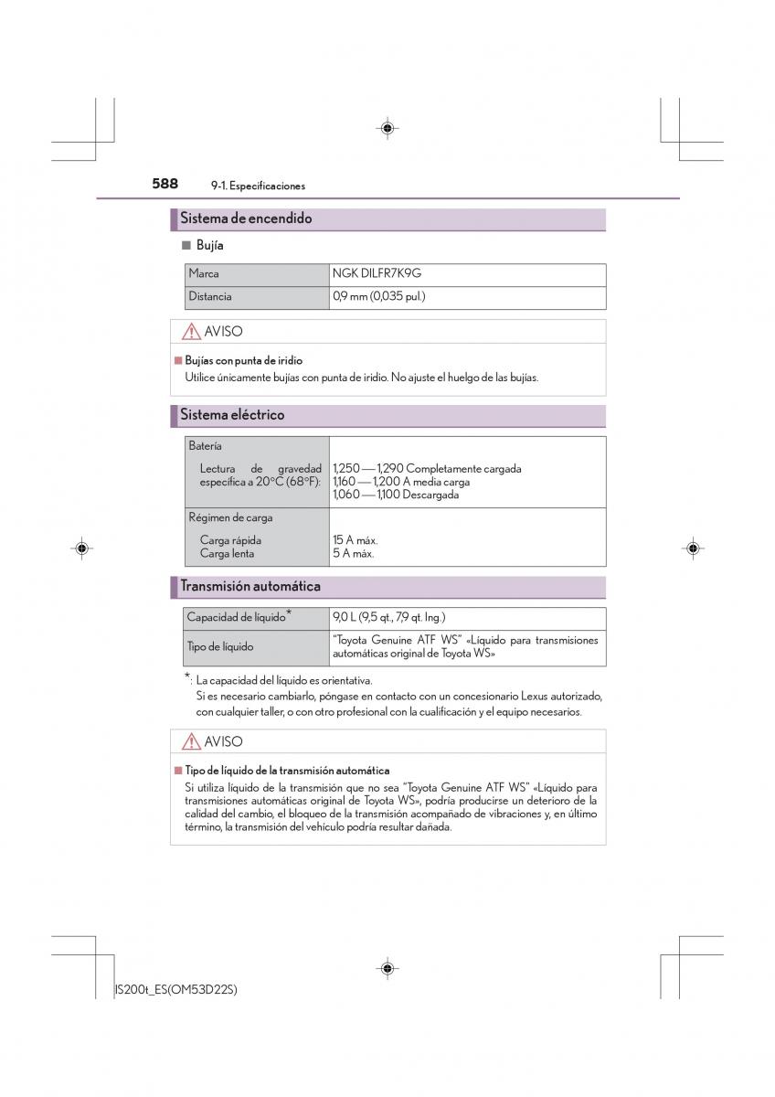 Lexus IS200t III 3 manual del propietario / page 588