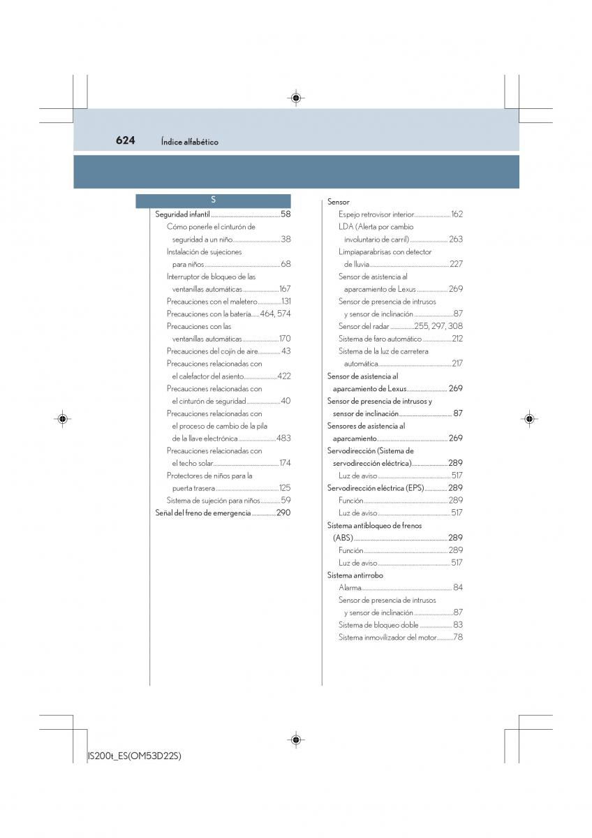 Lexus IS200t III 3 manual del propietario / page 624