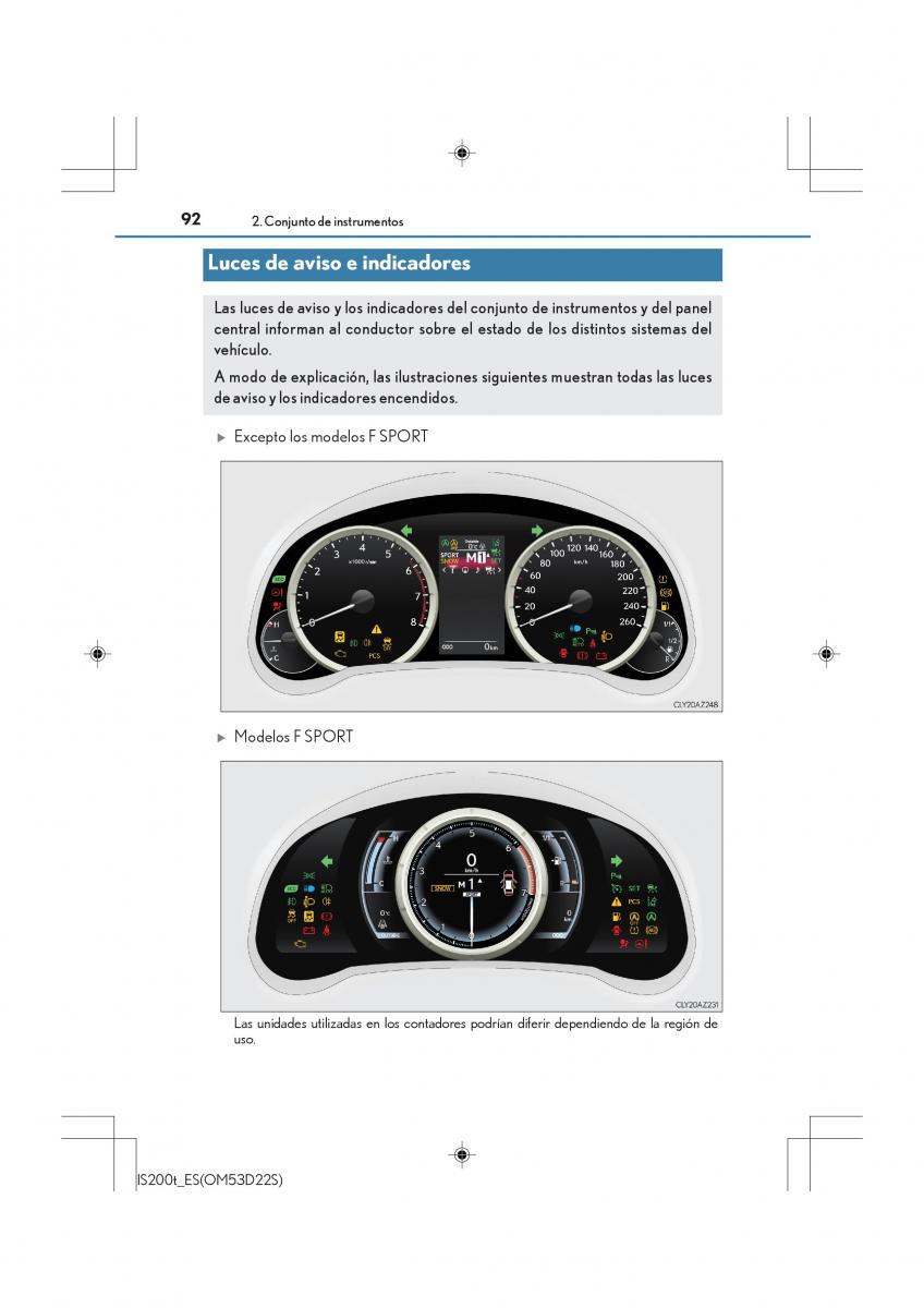 Lexus IS200t III 3 manual del propietario / page 92