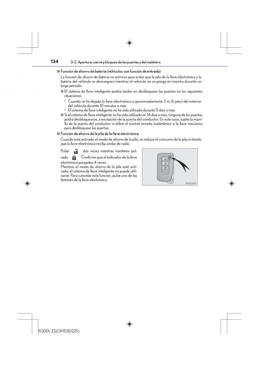 Lexus IS200t III 3 manual del propietario / page 134