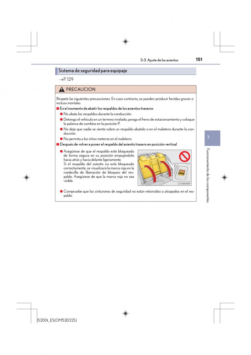 Lexus IS200t III 3 manual del propietario / page 151