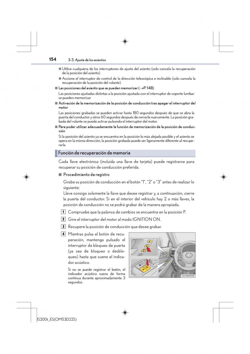 Lexus IS200t III 3 manual del propietario / page 154