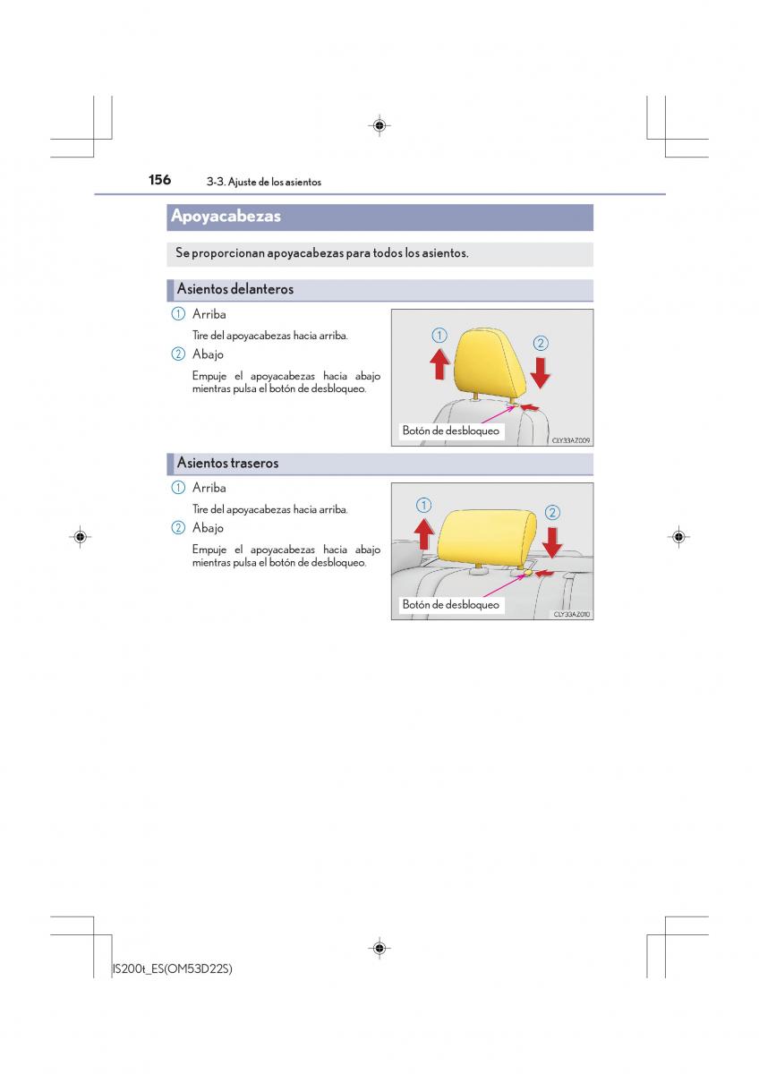 Lexus IS200t III 3 manual del propietario / page 156
