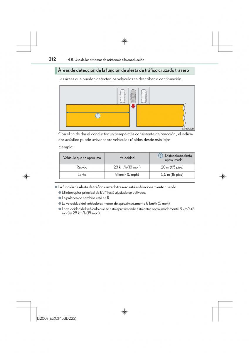 Lexus IS200t III 3 manual del propietario / page 312