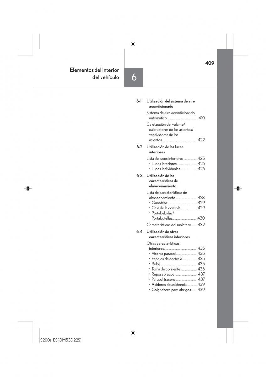 Lexus IS200t III 3 manual del propietario / page 409