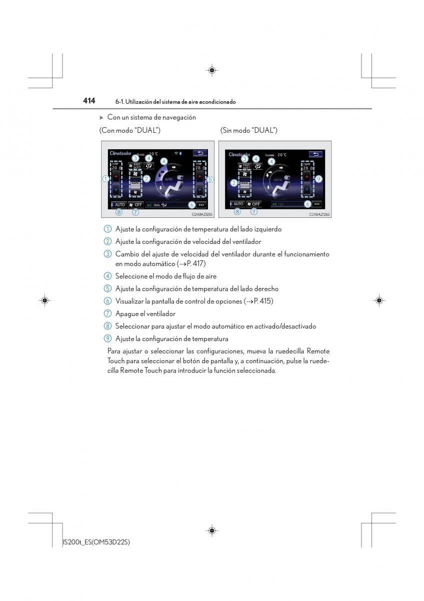 Lexus IS200t III 3 manual del propietario / page 414