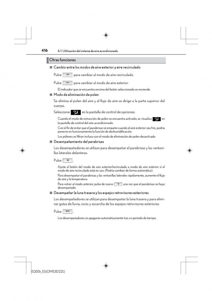 Lexus IS200t III 3 manual del propietario / page 416