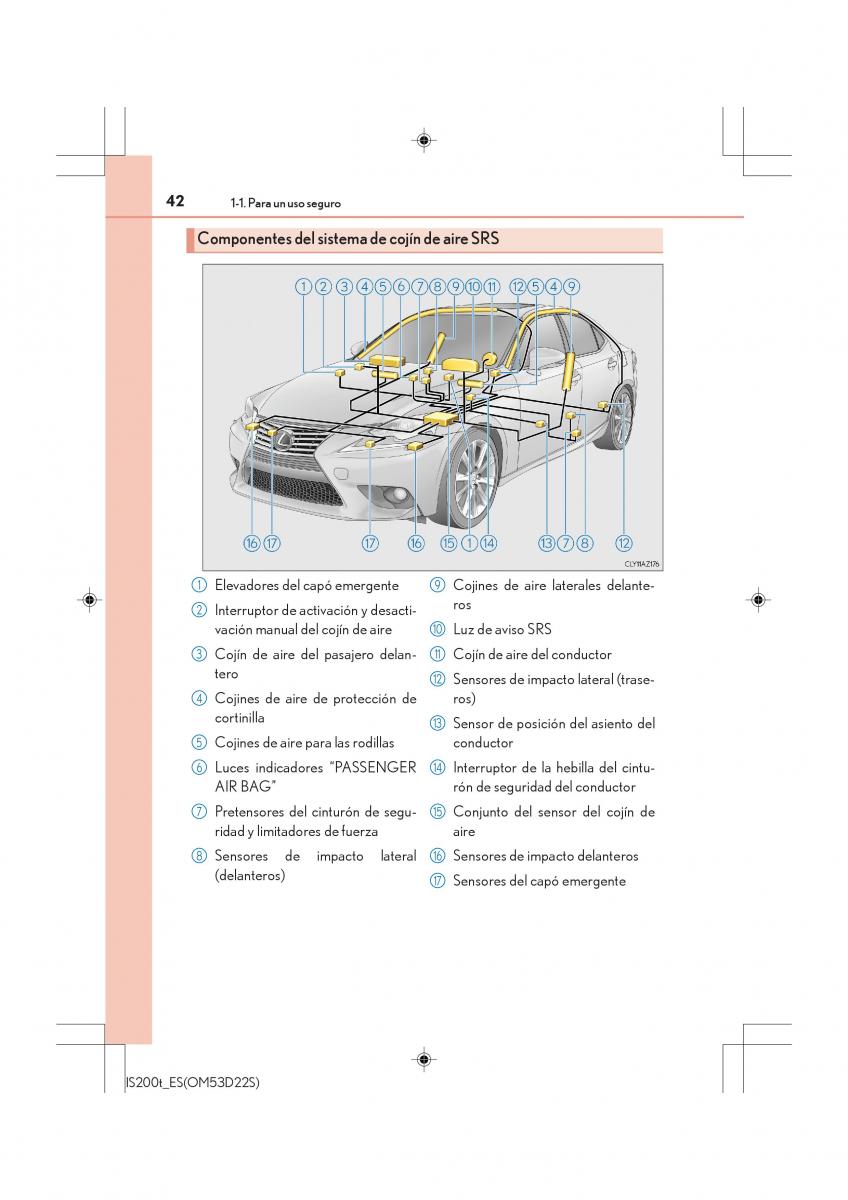 Lexus IS200t III 3 manual del propietario / page 42