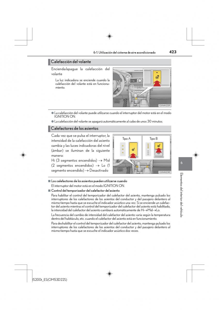 Lexus IS200t III 3 manual del propietario / page 423