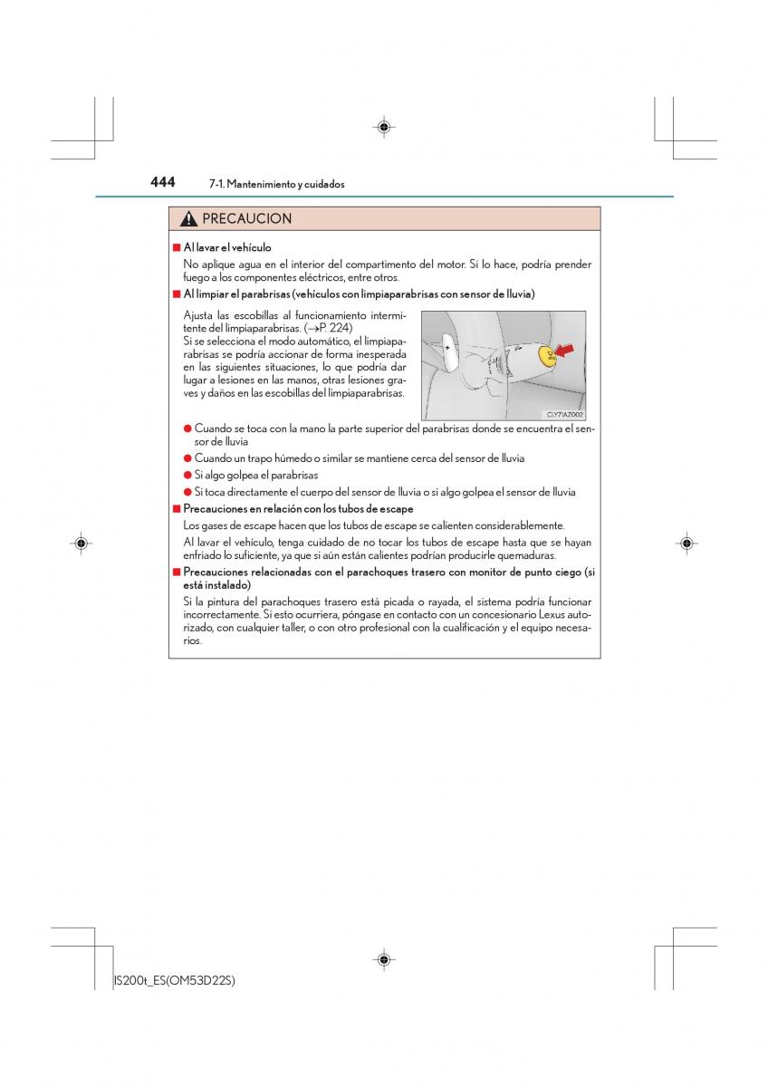 Lexus IS200t III 3 manual del propietario / page 444