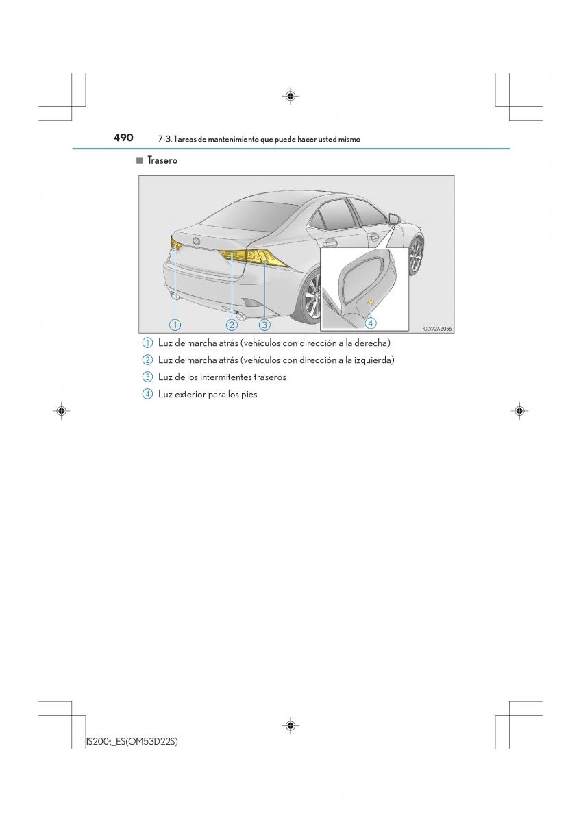 Lexus IS200t III 3 manual del propietario / page 490