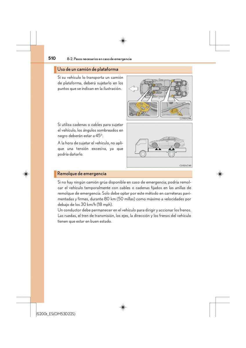 Lexus IS200t III 3 manual del propietario / page 510