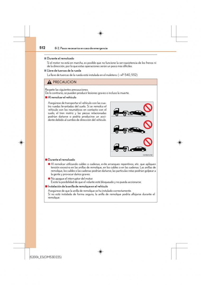 Lexus IS200t III 3 manual del propietario / page 512