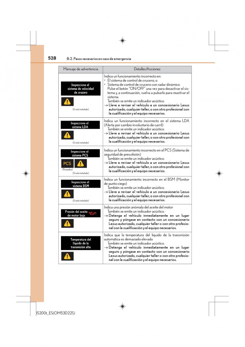 Lexus IS200t III 3 manual del propietario / page 528