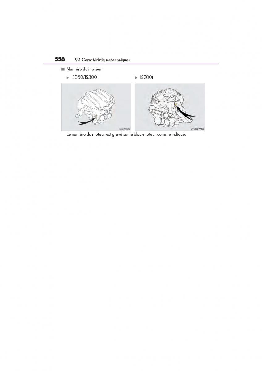 Lexus IS200t III 3 manuel du proprietaire / page 560