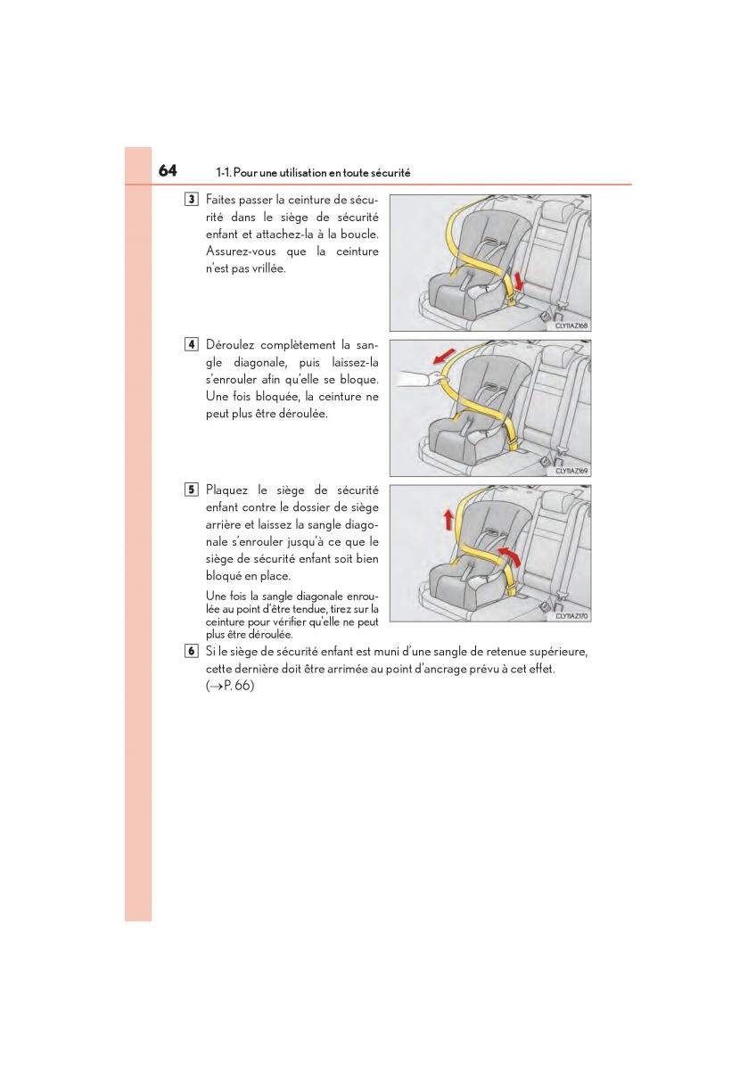 Lexus IS200t III 3 manuel du proprietaire / page 66