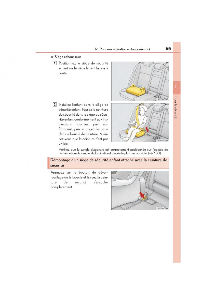 Lexus IS200t III 3 manuel du proprietaire / page 67