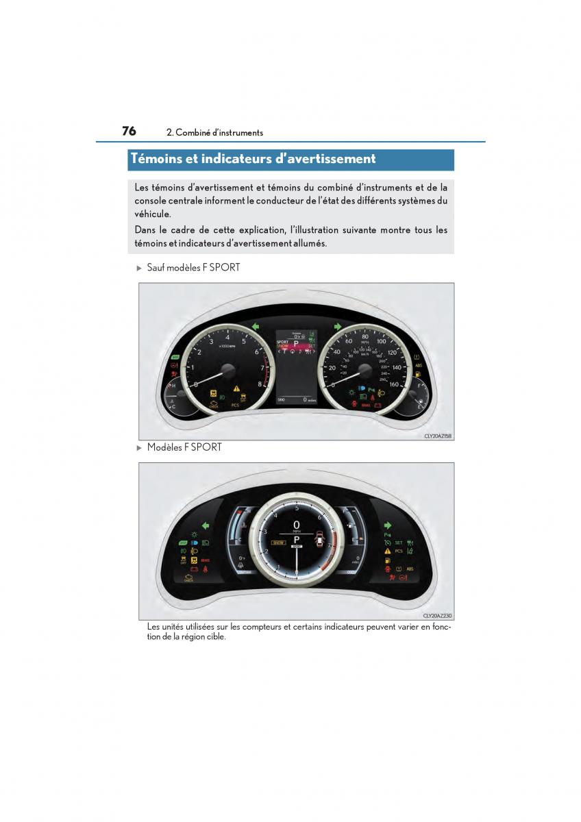 Lexus IS200t III 3 manuel du proprietaire / page 78