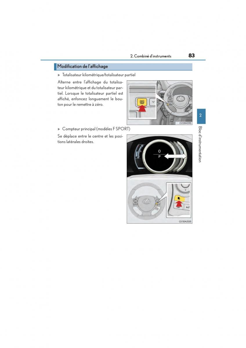 Lexus IS200t III 3 manuel du proprietaire / page 85