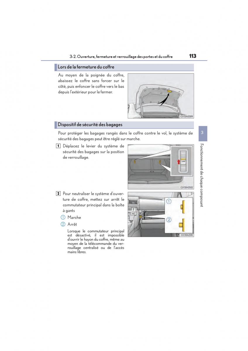 Lexus IS200t III 3 manuel du proprietaire / page 115