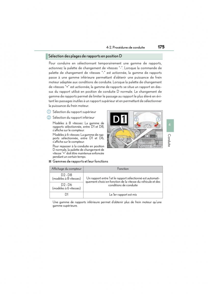 Lexus IS200t III 3 manuel du proprietaire / page 177