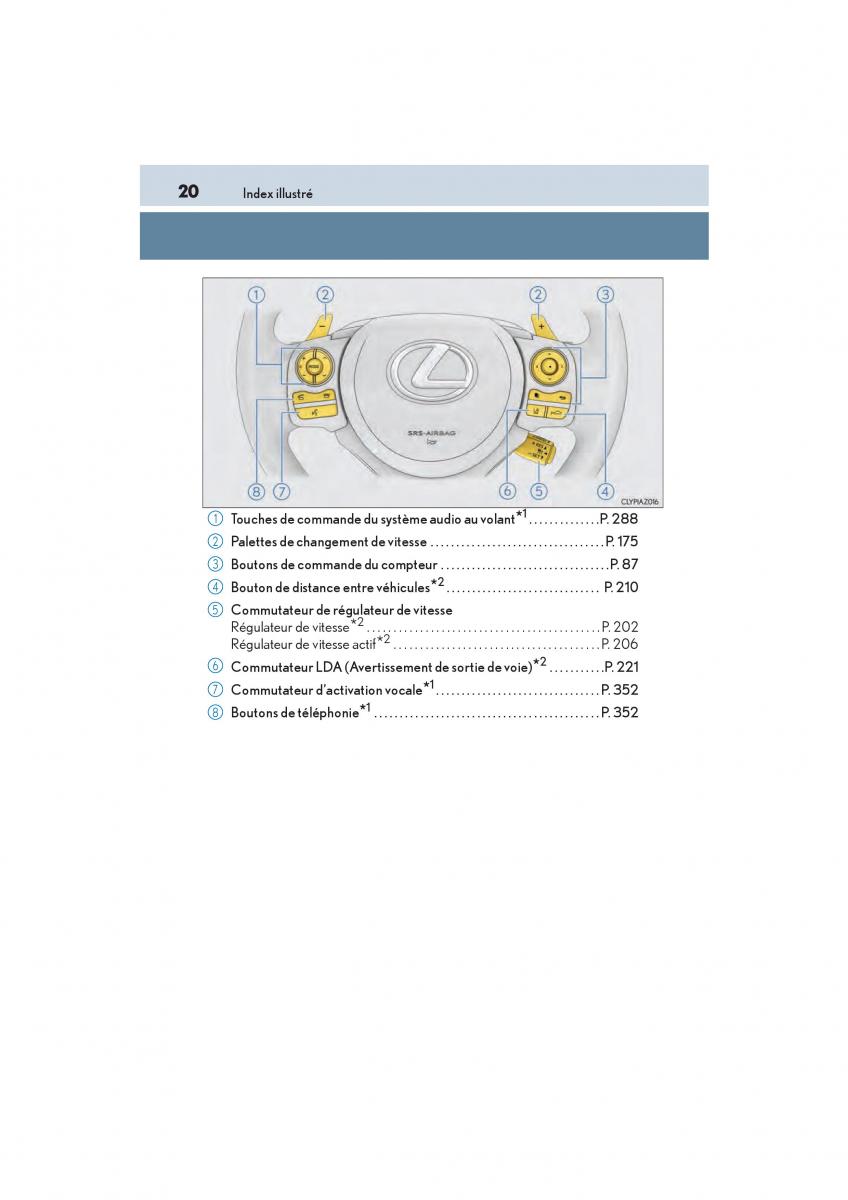 Lexus IS200t III 3 manuel du proprietaire / page 22