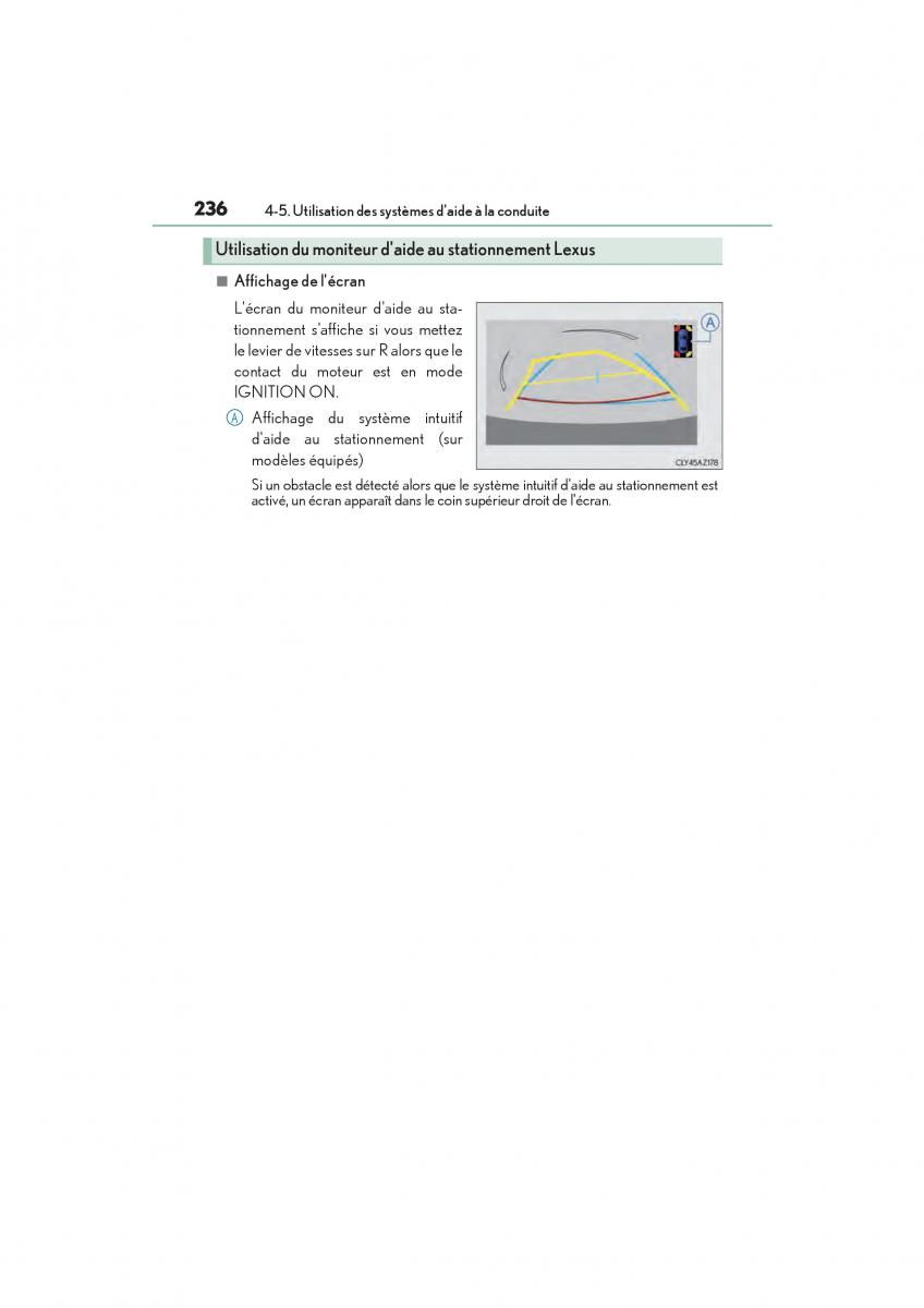 Lexus IS200t III 3 manuel du proprietaire / page 238