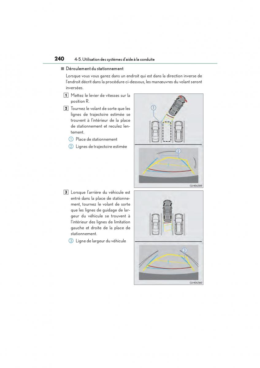 Lexus IS200t III 3 manuel du proprietaire / page 242