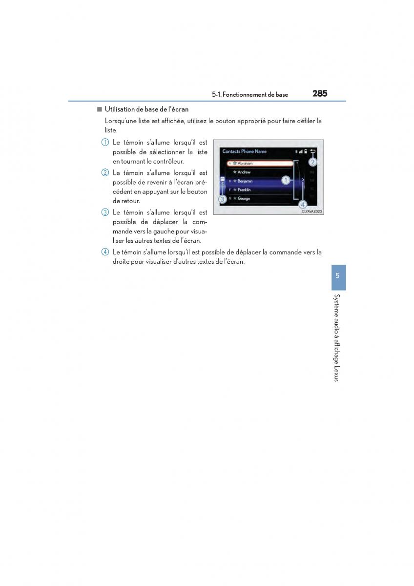 Lexus IS200t III 3 manuel du proprietaire / page 287