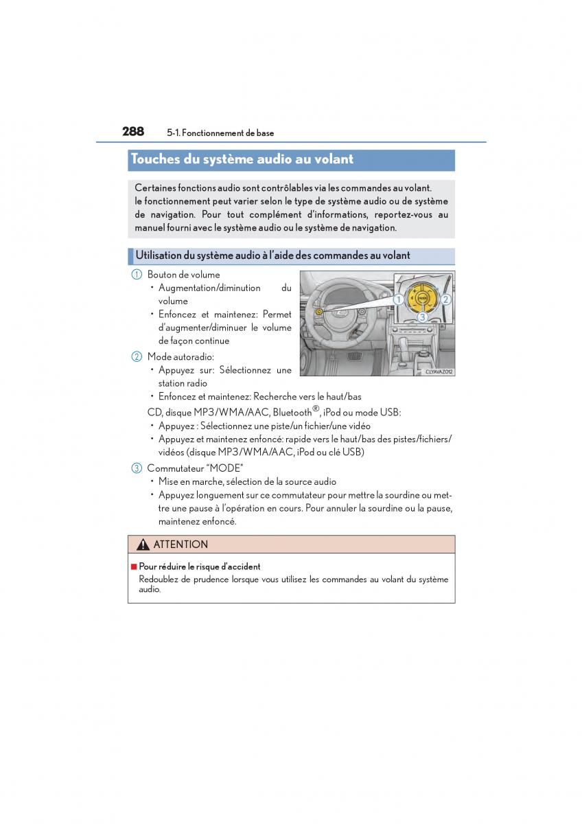 Lexus IS200t III 3 manuel du proprietaire / page 290