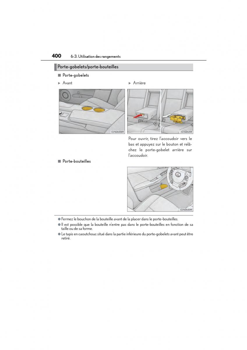 Lexus IS200t III 3 manuel du proprietaire / page 402