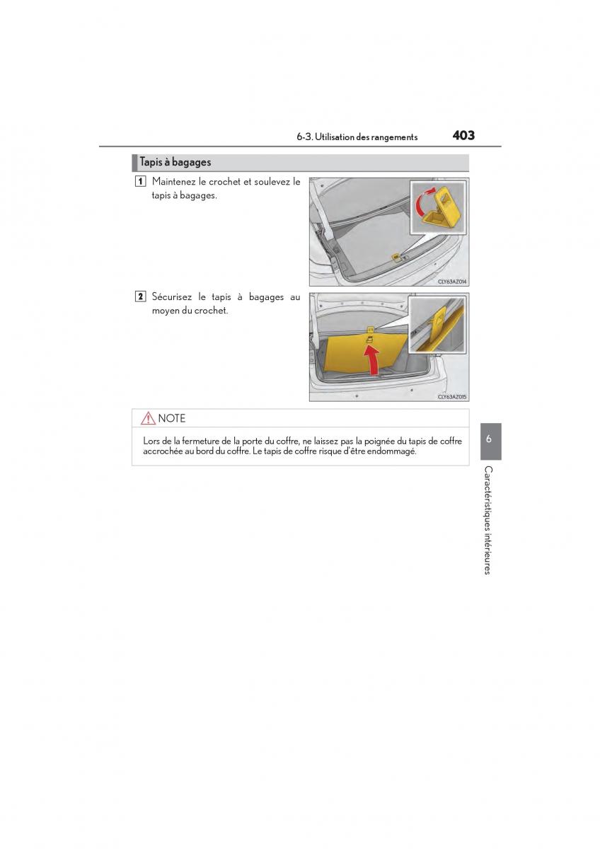 Lexus IS200t III 3 manuel du proprietaire / page 405