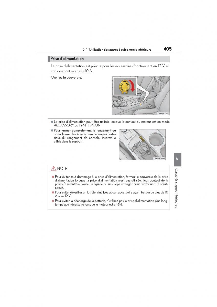 Lexus IS200t III 3 manuel du proprietaire / page 407