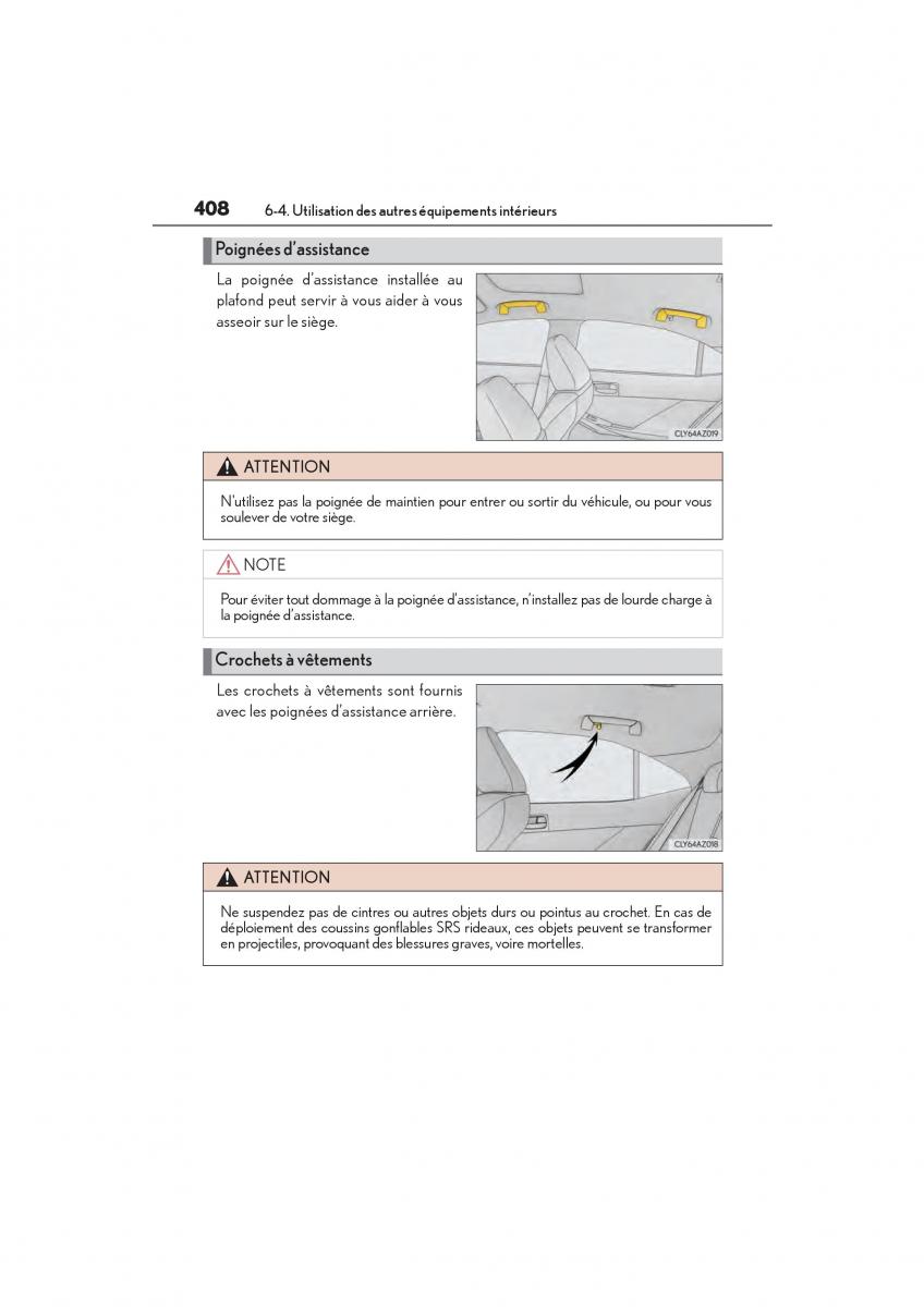 Lexus IS200t III 3 manuel du proprietaire / page 410