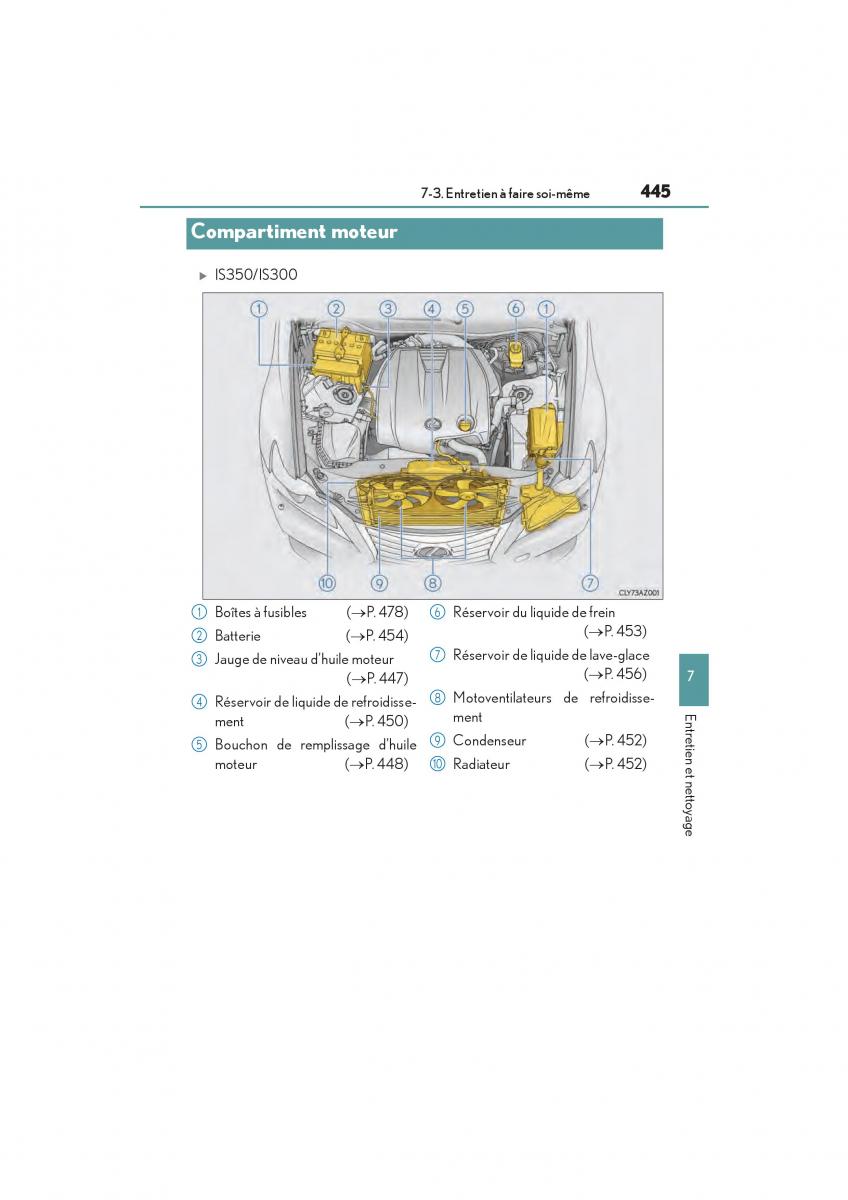 Lexus IS200t III 3 manuel du proprietaire / page 447