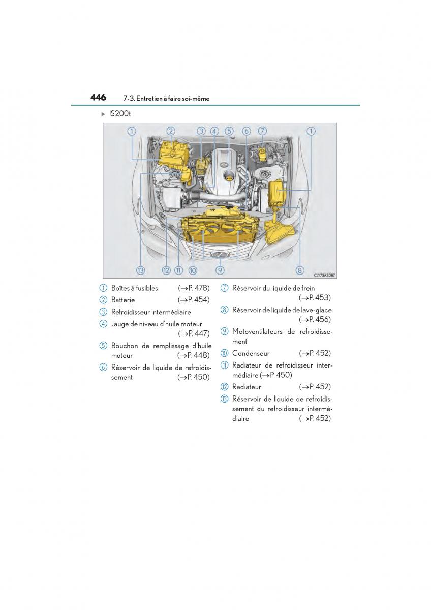 Lexus IS200t III 3 manuel du proprietaire / page 448